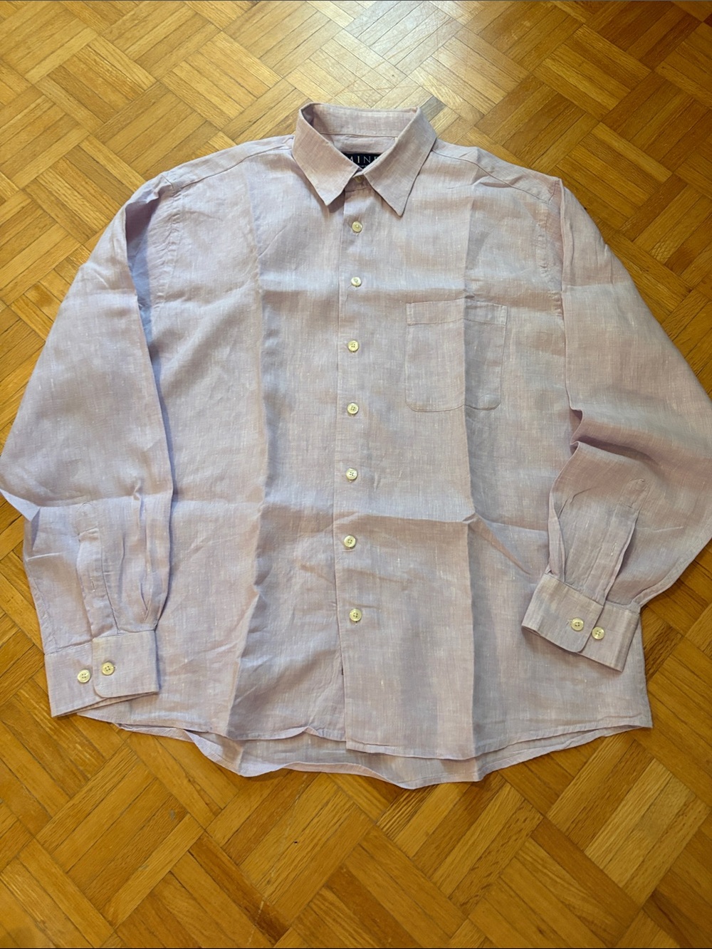 Mine Classic Men's Light Lavender Linen Shirt